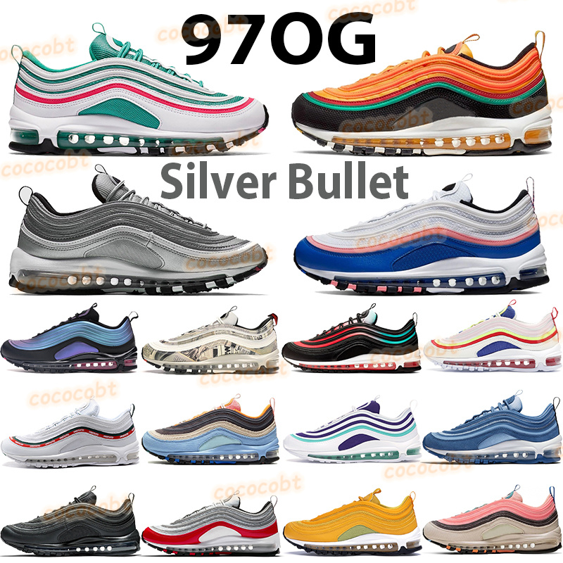 Silver bullet 97s running shoes sports trainers south beach mustard newspaper neon seoul undftd black white game royal mens cushion sneakers, Box
Silver bullet 97s running shoes sports trainers south beach mustard newspaper neon seoul undftd black white game royal mens cushion sneakers, Box