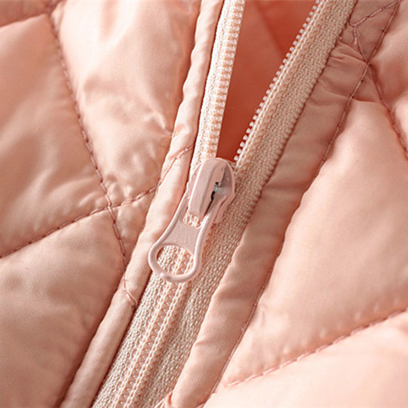 BISENMADE Autumn Winter Women Coats Fashion Solid Short Parka Slim Zipper Lightweight Oversize Female Jacket 210204