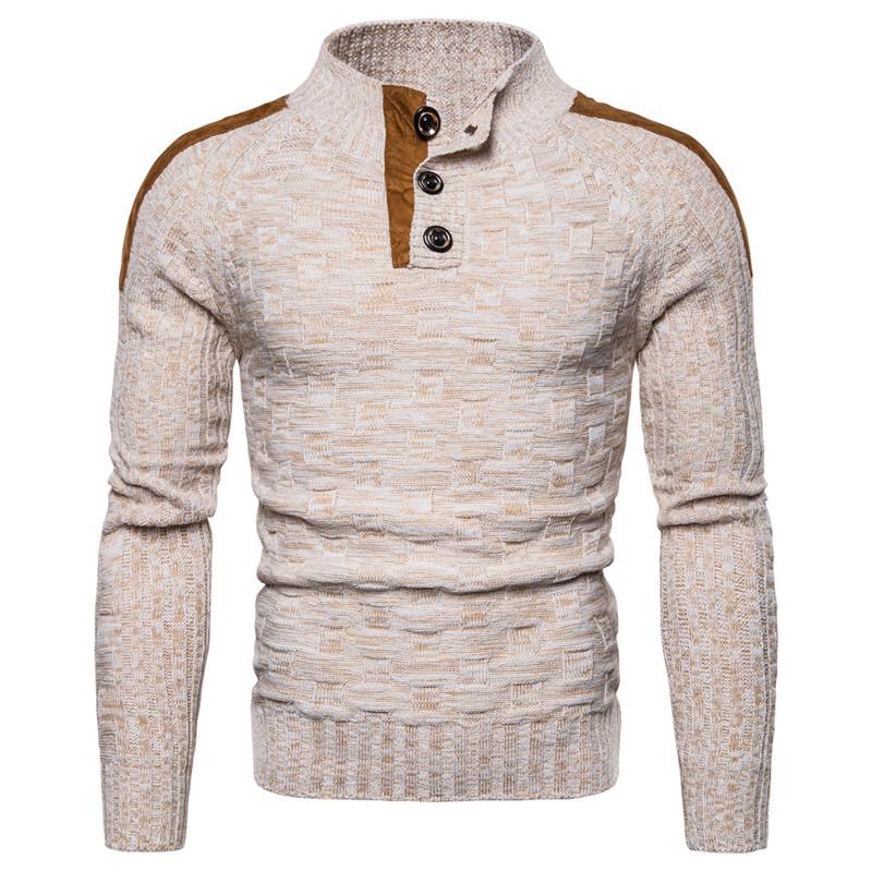 Fashion Turtleneck New Men's Warm Pullover Sweaters with Buttons Oversized Knitted Pullovers Jumpers Men Casual Clothing Autumn, Rice white
Fashion Turtleneck New Men's Warm Pullover Sweaters with Buttons Oversized Knitted Pullovers Jumpers Men Casual Clothing Autumn, Rice white