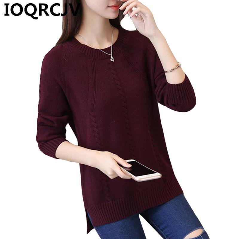 2020 Autumn Sweater Women Knitted Sweater Long Sleeve Pullover O-Neck Casual Split Loose Female Jumper Pull Femme R597, Fuchsia
2020 Autumn Sweater Women Knitted Sweater Long Sleeve Pullover O-Neck Casual Split Loose Female Jumper Pull Femme R597, Fuchsia
