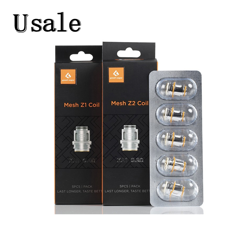 5pcs/Pack Geekvape Zeus Mesh Z1 0.4ohm Z2 0.2ohm Coil Head Replacement Mesh Coils Head For Aegis Legend Kit 100% Original
5pcs/Pack Geekvape Zeus Mesh Z1 0.4ohm Z2 0.2ohm Coil Head Replacement Mesh Coils Head For Aegis Legend Kit 100% Original