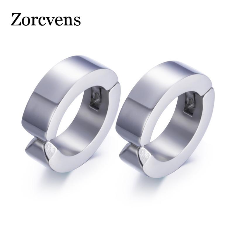 ZORCVENS Punk Men Black Stainless Steel Hoop Piercing Round Earrings Neutral Earring for Women Men Fashion Jewelry
ZORCVENS Punk Men Black Stainless Steel Hoop Piercing Round Earrings Neutral Earring for Women Men Fashion Jewelry