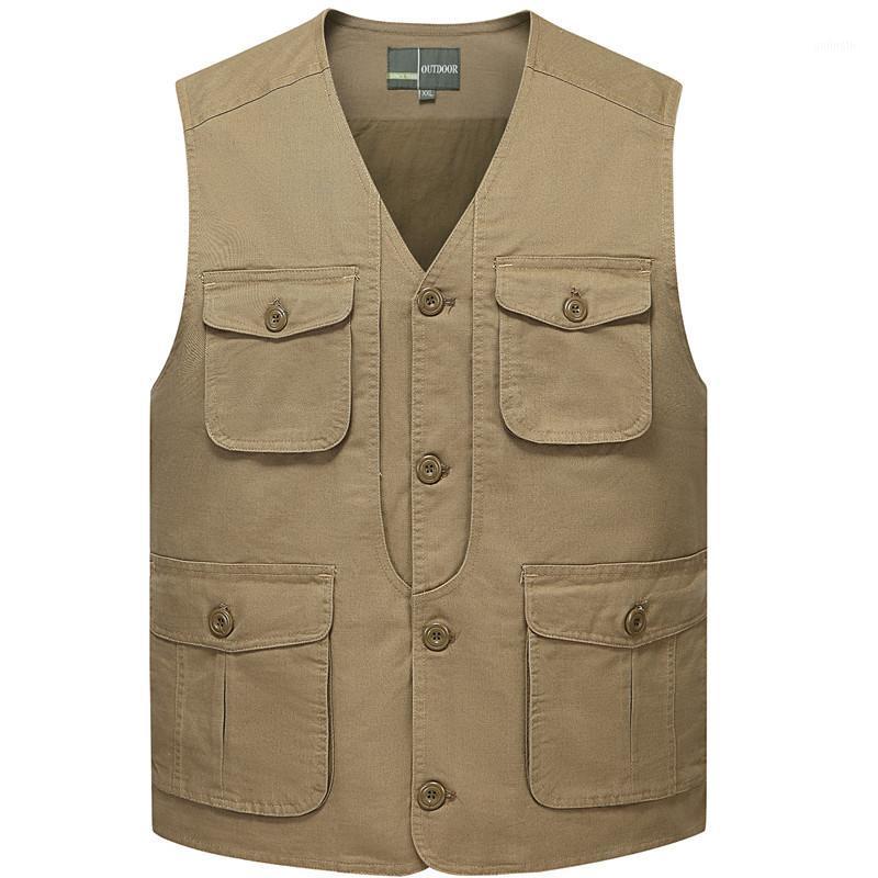 Middle-aged Men Waistcoat Spring and Autumn Multi-pockets Photography Vest Loose-Fit Washed Cotton Fishing Outdoor1, Army green
Middle-aged Men Waistcoat Spring and Autumn Multi-pockets Photography Vest Loose-Fit Washed Cotton Fishing Outdoor1, Army green