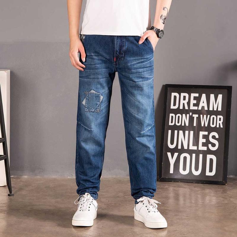 Fashion Loose Baggy Harem Jeans Men Streetwear Casual Denim Pants Blue Jeans Trousers Prints Plus Size Men Clothing
Fashion Loose Baggy Harem Jeans Men Streetwear Casual Denim Pants Blue Jeans Trousers Prints Plus Size Men Clothing