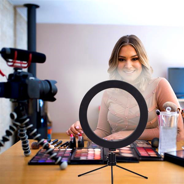10 inch Diameter 25cm Live Fill Light Desktop Tripod White Light Dimmable USB Connection powered LED Vanity light
10 inch Diameter 25cm Live Fill Light Desktop Tripod White Light Dimmable USB Connection powered LED Vanity light