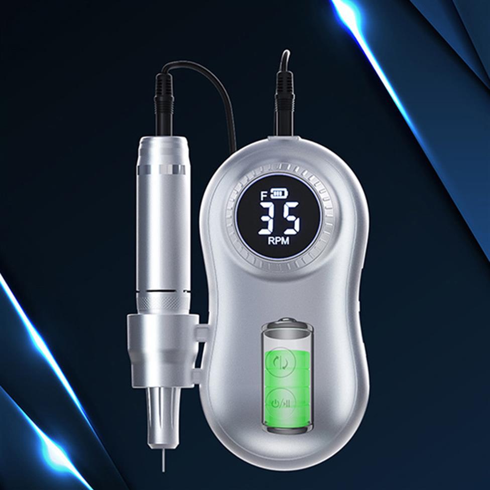 Rechargeable Nail Art Equipment Drill Machine 35000RPM Portable Manicure Drills Remove Nails Cuticle Salon Professional Gel Polish Taladro De Unas