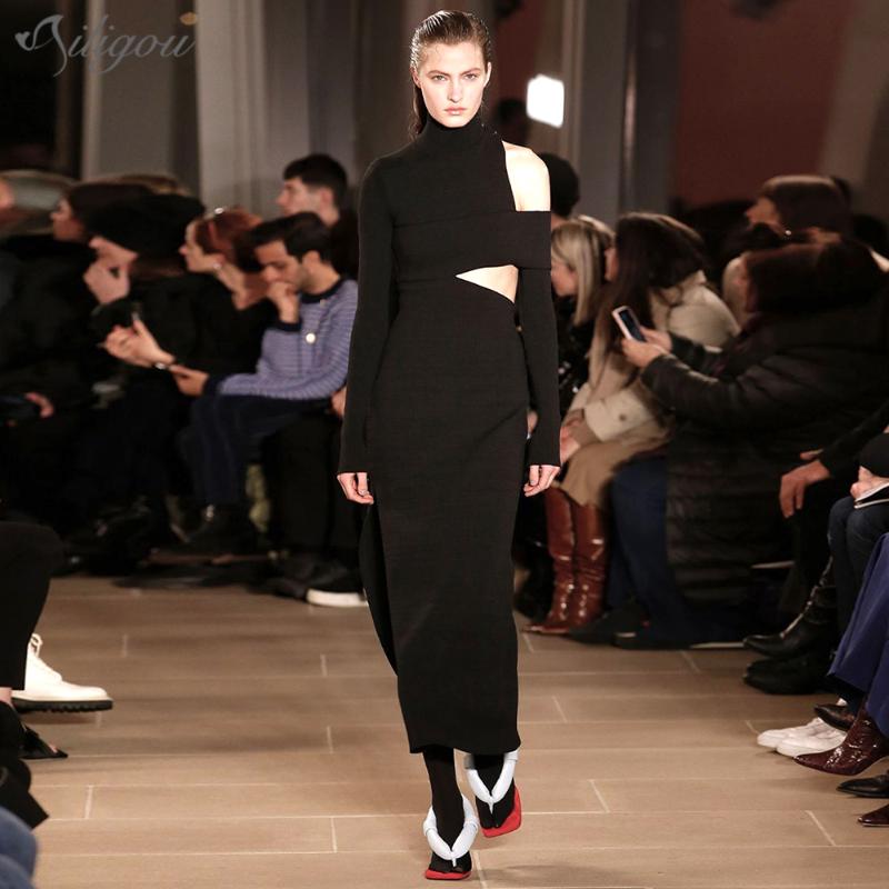 Ailigou Winter New Elegant Long Sleeve Strapless Hollow Black Midi Bodycon Ladies Bandage Dress 2020 Sexy Party Dress Vestidos
Ailigou Winter New Elegant Long Sleeve Strapless Hollow Black Midi Bodycon Ladies Bandage Dress 2020 Sexy Party Dress Vestidos