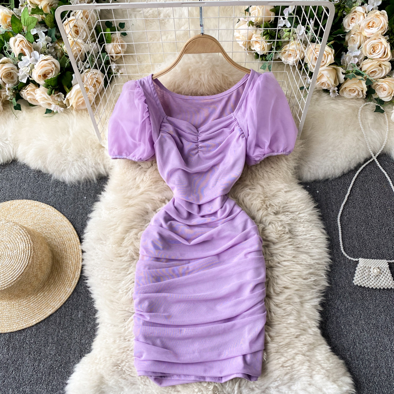 2021 New Female solid ruched singiny dressed in square beaded puff pencil knitted crochet summer short dress FZEZ, White
2021 New Female solid ruched singiny dressed in square beaded puff pencil knitted crochet summer short dress FZEZ, White