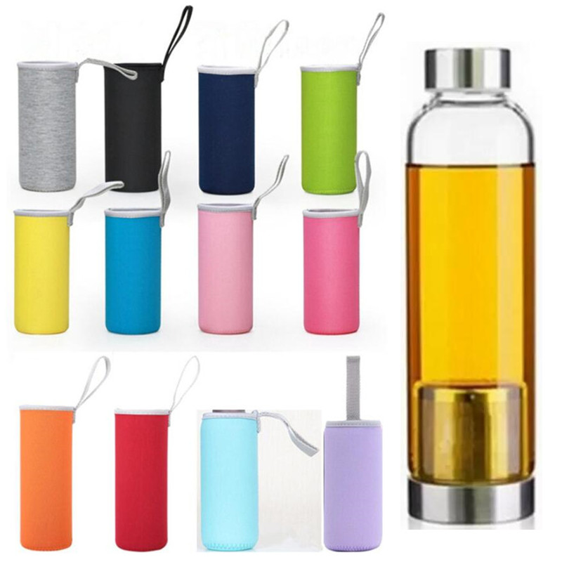 Reusable Mugs 14oz 18oz Beverage Glass Water Bottle BPA Free High Temperature Resistant Sport Cup Tumbler Bottles With Tea Filter Infuser Neoprene Sleeve Holder, As pic show
Reusable Mugs 14oz 18oz Beverage Glass Water Bottle BPA Free High Temperature Resistant Sport Cup Tumbler Bottles With Tea Filter Infuser Neoprene Sleeve Holder, As pic show