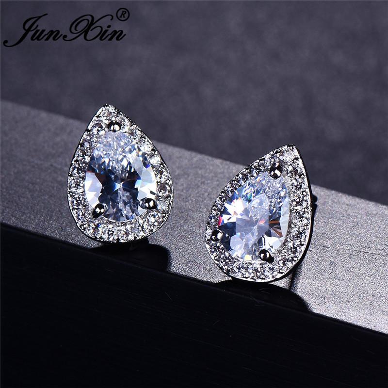 JUNXIN Pear Cut Multicolor Stone Teardrop Stud Earrings For Women Zircon Silver Color Blue Fire Opal Earrings Gift
JUNXIN Pear Cut Multicolor Stone Teardrop Stud Earrings For Women Zircon Silver Color Blue Fire Opal Earrings Gift