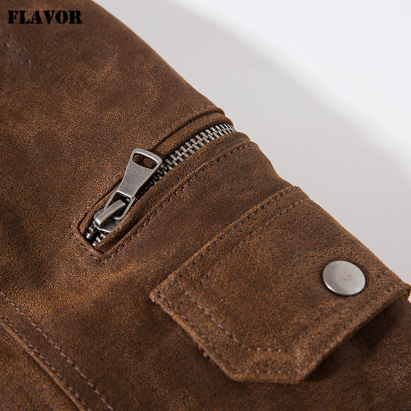 Men's Pigskin Real Leather Jacket Genuine Leather Jackets Motorcycle Jacket Coat Men 201216