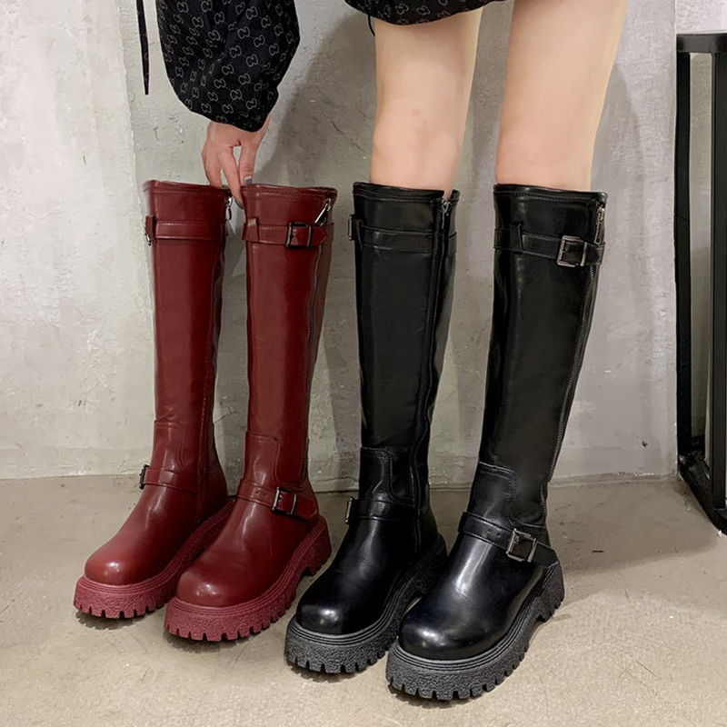 Platform Knee Black High Fashion Plutonium Leather Zipper Long Women's Hot Winter Thick Bottom Mujer 2021 Boots T2e9, Red
Platform Knee Black High Fashion Plutonium Leather Zipper Long Women's Hot Winter Thick Bottom Mujer 2021 Boots T2e9, Red