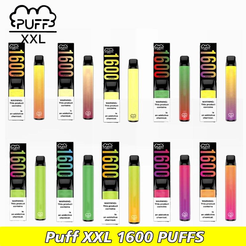 Puff XXL Disposable E cigarettes Vape Pens Pods Device 650mAh Plus Xtra 1600 puffs bar Pre-filled Kit
Puff XXL Disposable E cigarettes Vape Pens Pods Device 650mAh Plus Xtra 1600 puffs bar Pre-filled Kit