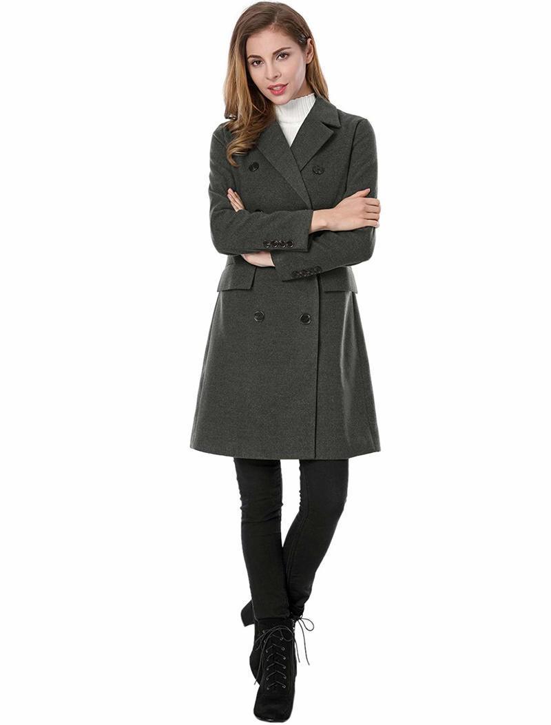 ZOGAA Women Wool Coat Winter Warm Jacket Slim Woolen Long Cashmere Coats Cardigan Jackets Elegant Blend Ladies Outwear Overcoat 201030