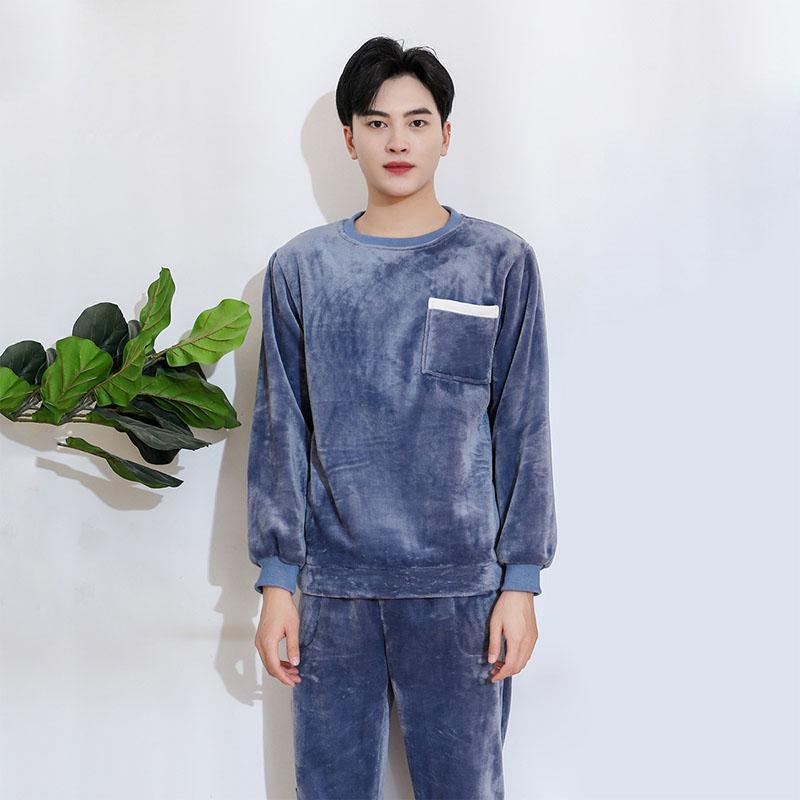 Autumn Winter Set Pajamas For Couples Plus Velvet O-Neck Men's Pajamas Long Sleeve Women's Sleepwear Pants Loose Casual Homewear, Women navy blue
Autumn Winter Set Pajamas For Couples Plus Velvet O-Neck Men's Pajamas Long Sleeve Women's Sleepwear Pants Loose Casual Homewear, Women navy blue
