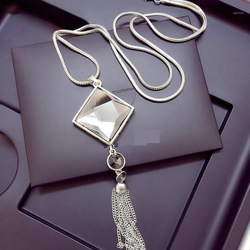 2020 New Top Quality Square Crystal Pendant Long Tassel Necklace Women Fashion Jewelry Wholesale Link Chain Metal Geometric1
2020 New Top Quality Square Crystal Pendant Long Tassel Necklace Women Fashion Jewelry Wholesale Link Chain Metal Geometric1