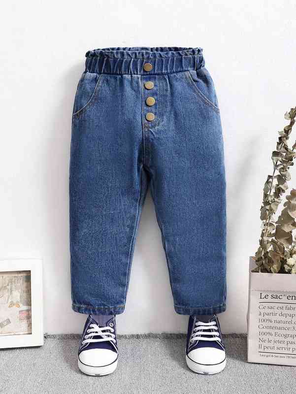 Baby Girl Paper Bag Waist Jeans SHE