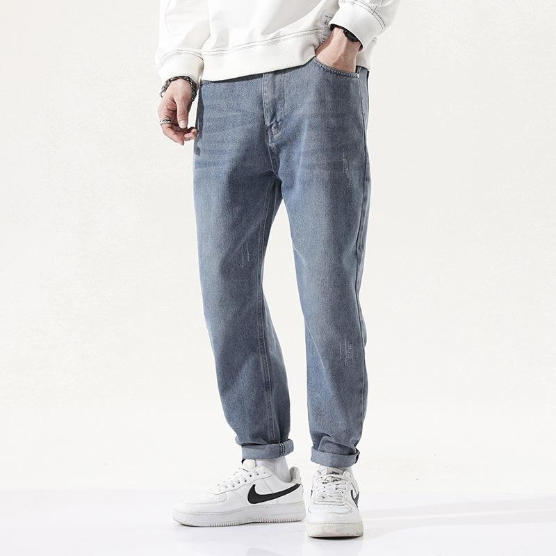 2020 Autumn Spring Men Jeans Pants Fashion Ankle Length Pants Korean Style Harem Cool Silm Male Ripped Casual Trousers Zipper, Silver
2020 Autumn Spring Men Jeans Pants Fashion Ankle Length Pants Korean Style Harem Cool Silm Male Ripped Casual Trousers Zipper, Silver