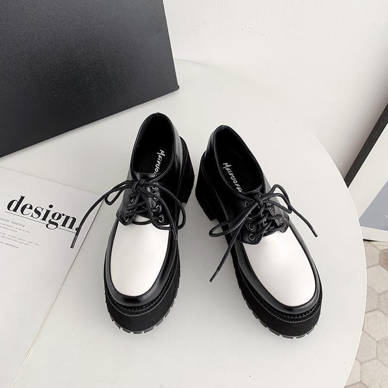 LEOPARD LAND Women Black White Loafers Sales Shoes Winter Thick Sole Shoes Lace Color Block Chunky Heel High Heel1
LEOPARD LAND Women Black White Loafers Sales Shoes Winter Thick Sole Shoes Lace Color Block Chunky Heel High Heel1
