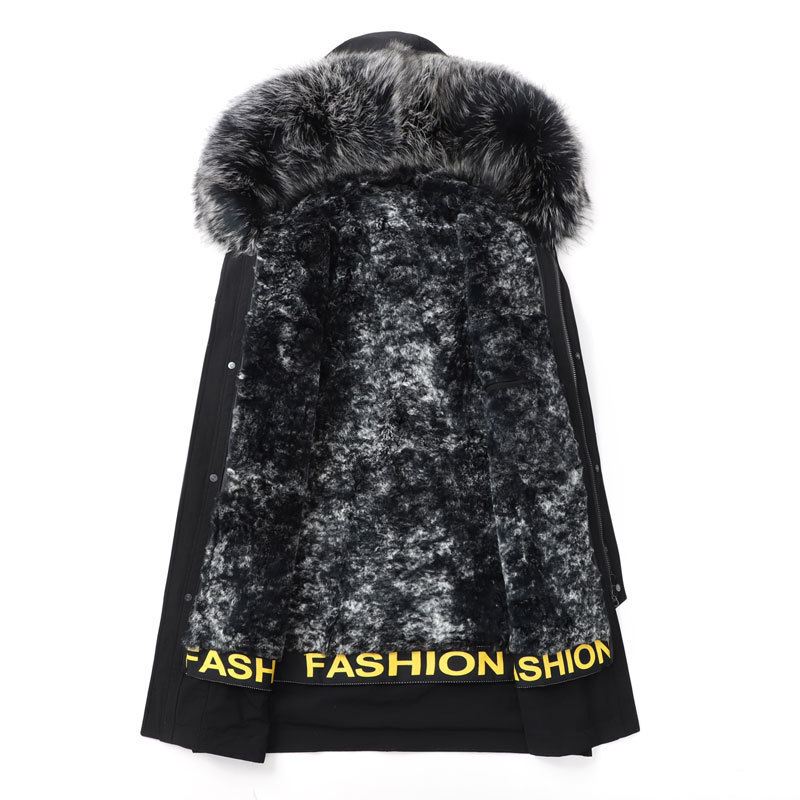 Winter Long Parka Men Overcoat Winter Long Coat Alaska Parka Warm Men Winter Jacket Hooded Fox Fur Collar Real Fur Coat 201028
