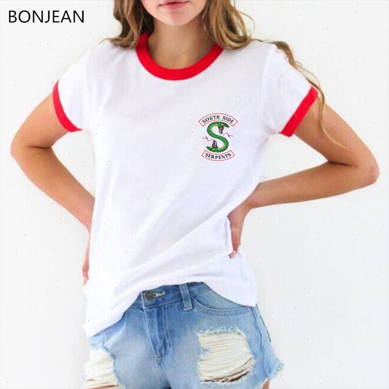 Riverdale T shirt Women Summer Tops SouthSide Serpents Jughead Tshirt Femme Clothing Riverdale South Side Female T shirt, 40105 r