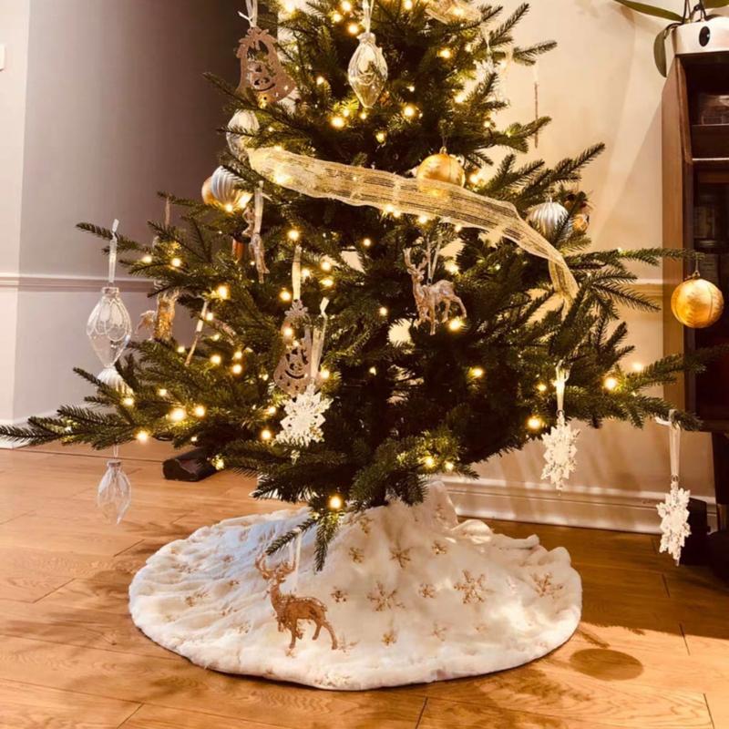 78/90cm Christmas Tree Skirt Snowflake Sequins Carpet Base Floor Mat Cover Decor 875A
78/90cm Christmas Tree Skirt Snowflake Sequins Carpet Base Floor Mat Cover Decor 875A
