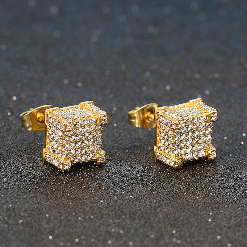 Luxury Stud Earrings For Women Men Iced Out Rapper's Hip Hop Men Piercings Ear Ring Gold Color Plated Jewellery Wholesale OHE013
Luxury Stud Earrings For Women Men Iced Out Rapper's Hip Hop Men Piercings Ear Ring Gold Color Plated Jewellery Wholesale OHE013