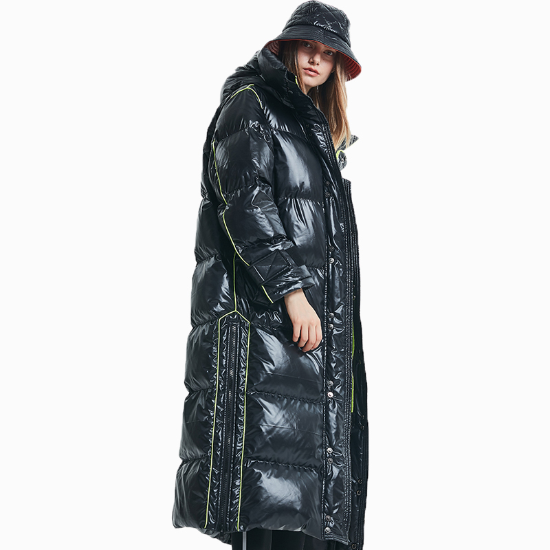 CEPRASK New Fashion Women's Winter Jacket High Quality Cotton Hooded Fur Coat Long Thick Warm Casual Woman Parkas 201019