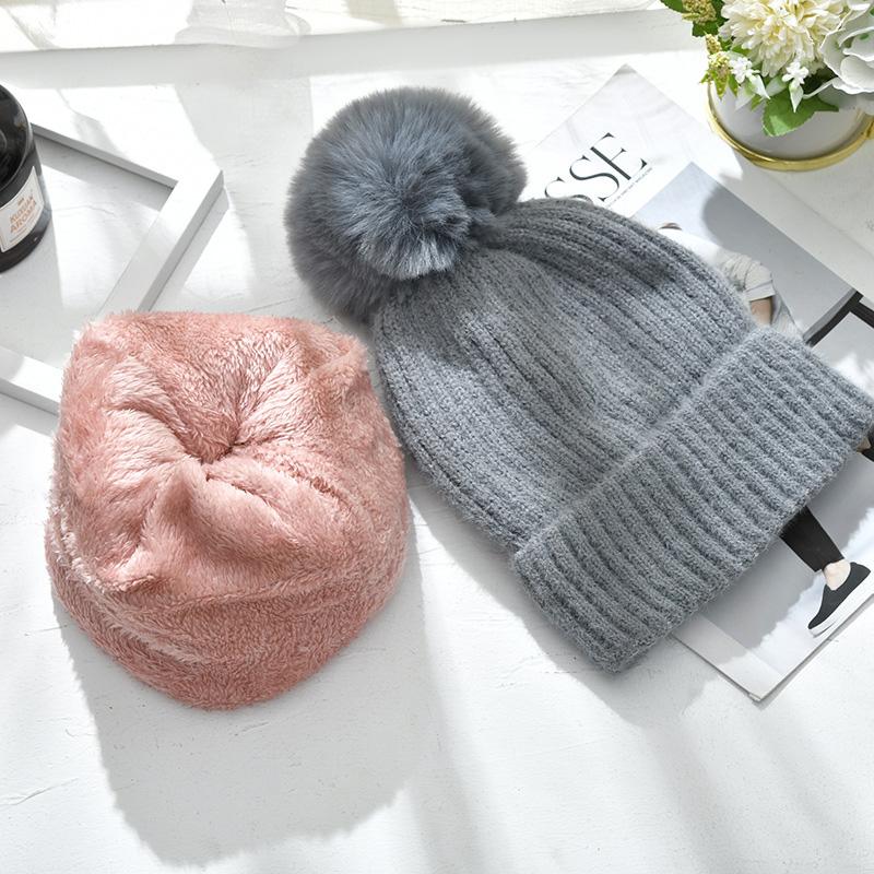 Korean Style Women's Winter Thicken Lining Wool Knitted Hats Pompom Poms Ball Soft Warm Female Beanies Skullies Cap Bonnet, Red
Korean Style Women's Winter Thicken Lining Wool Knitted Hats Pompom Poms Ball Soft Warm Female Beanies Skullies Cap Bonnet, Red