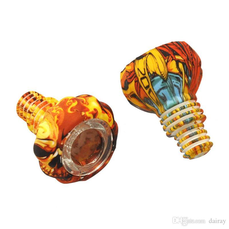 Multicolor for 18mm bongs silicone with glass bowl inside High quality smoking accessories
Multicolor for 18mm bongs silicone with glass bowl inside High quality smoking accessories