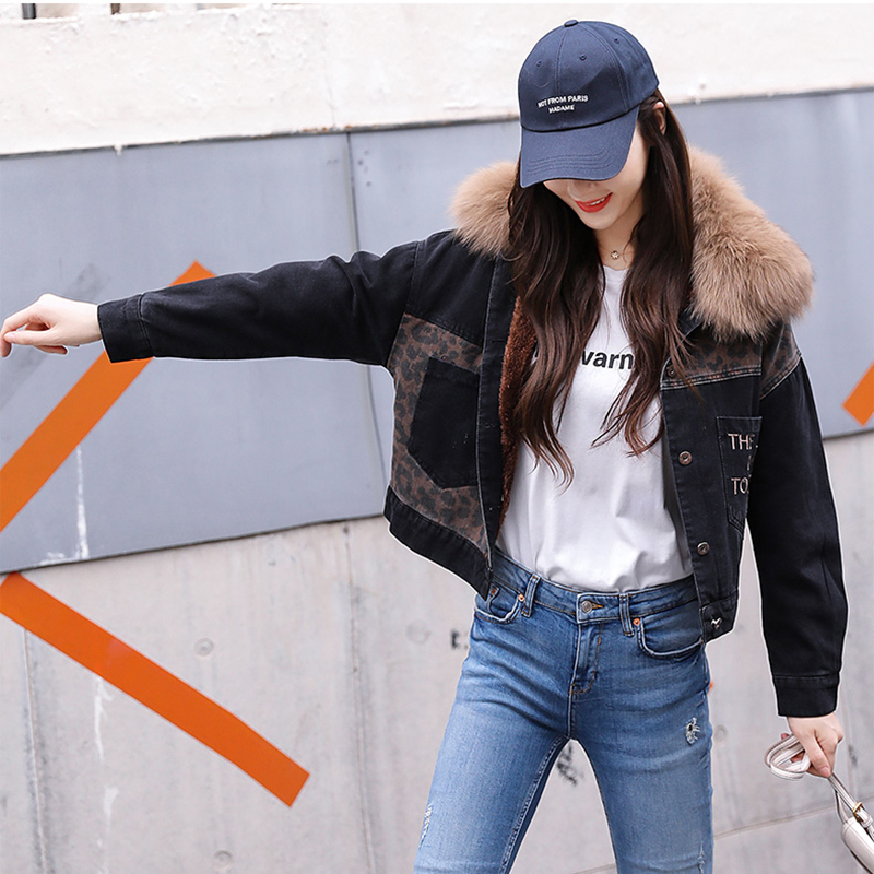 Black leopard stress denim jacket womrn winter harajuku punk jean jackets coat boyfriend pocket vintage fashion, Blake
Black leopard stress denim jacket womrn winter harajuku punk jean jackets coat boyfriend pocket vintage fashion, Blake