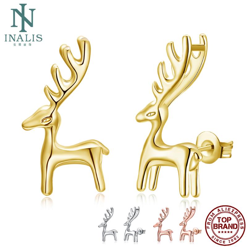 INALIS Christmas Fawn Stud Earrings For Women Personality Cute 3 Color Zinc Alloy Gold Plate Earring Party Gift To Girlfriend
INALIS Christmas Fawn Stud Earrings For Women Personality Cute 3 Color Zinc Alloy Gold Plate Earring Party Gift To Girlfriend