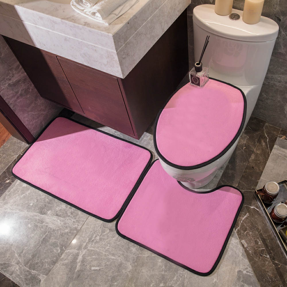 14 Colors New Designer Arrivals 3PCS Bath Mats No-slip Letter Pattern Toilet Rug Anti-skid Universal High Quality Toilet Seat Cover Door mat
14 Colors New Designer Arrivals 3PCS Bath Mats No-slip Letter Pattern Toilet Rug Anti-skid Universal High Quality Toilet Seat Cover Door mat