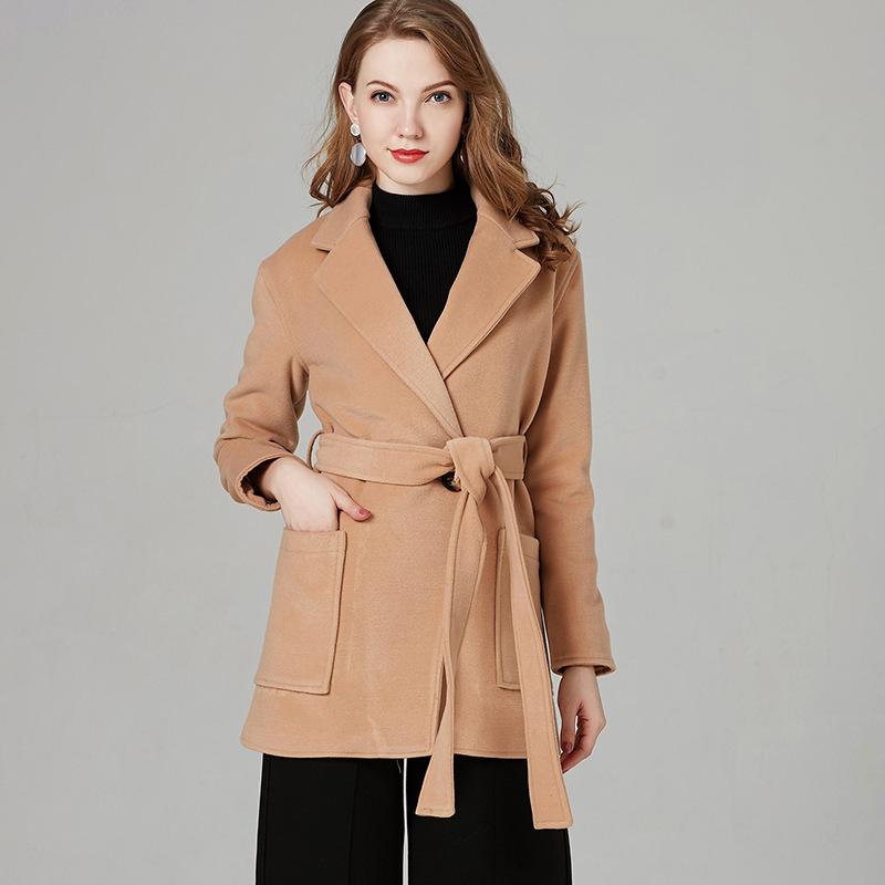 Women Coat Women Woolen Coat Wool and Blends Coats Long Fall Clothes for Wrap Coats for Winter, Camel
Women Coat Women Woolen Coat Wool and Blends Coats Long Fall Clothes for Wrap Coats for Winter, Camel