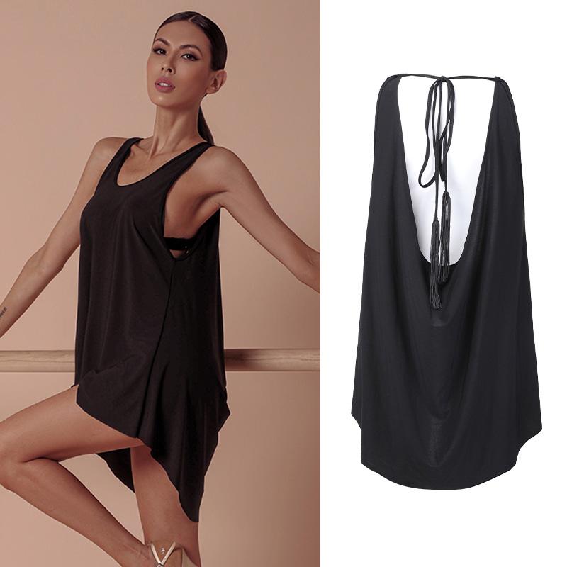 Latin Dance Dress Female Adult Sexy Sleeveless Backless Tassel Tango Salsa Cha Cha Samba Rumba Lady Latin Practice Wear DNV13189, Black
Latin Dance Dress Female Adult Sexy Sleeveless Backless Tassel Tango Salsa Cha Cha Samba Rumba Lady Latin Practice Wear DNV13189, Black