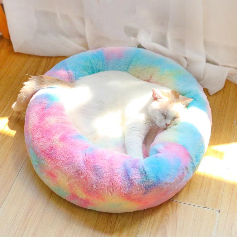 Colorful Round Plush Cat Bed House Cat Mat Winter Warm Sleeping Cats Nest Soft Long Plush Dog Basket Pet Cushion Pets Supplies
Colorful Round Plush Cat Bed House Cat Mat Winter Warm Sleeping Cats Nest Soft Long Plush Dog Basket Pet Cushion Pets Supplies
