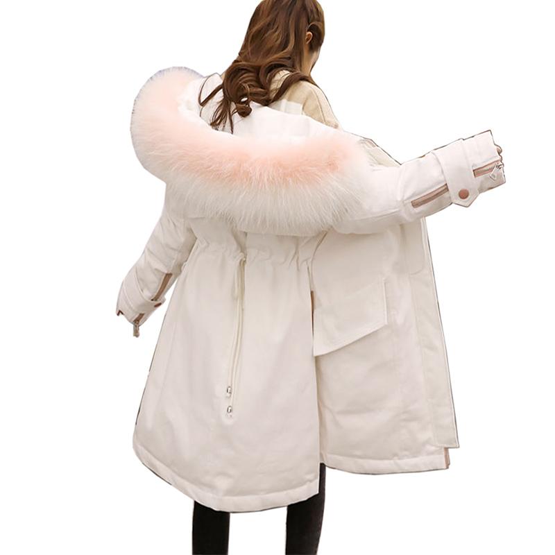 Natural Fur Winter Jacket Women Coats Tide Women' Down Jacket Long Parka White Duck Down Coats Warm Mujer Invierno Outwear, Beige
Natural Fur Winter Jacket Women Coats Tide Women' Down Jacket Long Parka White Duck Down Coats Warm Mujer Invierno Outwear, Beige