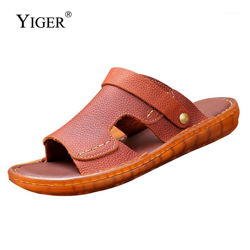 YIGER Men Sandals Slippers 2020 new handmade genuine leather Oxford soles comfortable Wear-resistant Non-slip man casual sandals1, Brown sandals 
YIGER Men Sandals Slippers 2020 new handmade genuine leather Oxford soles comfortable Wear-resistant Non-slip man casual sandals1, Brown sandals