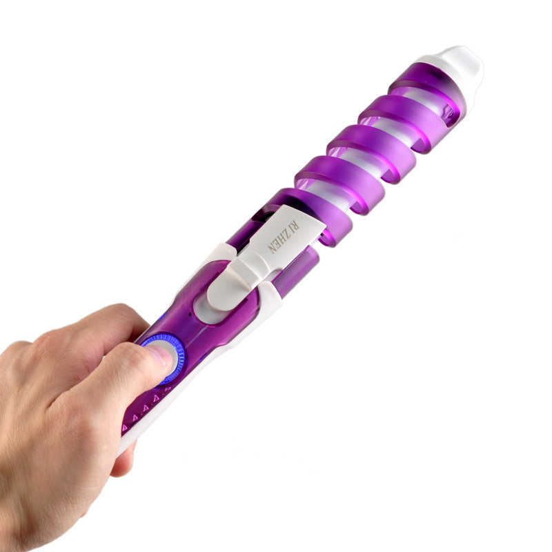 100-240V Electric Magic Cortes De Cabello Tools Brush Hair Curler Roller Pro Spiral Curling Irons Wand Curling Styler Beauty Tool