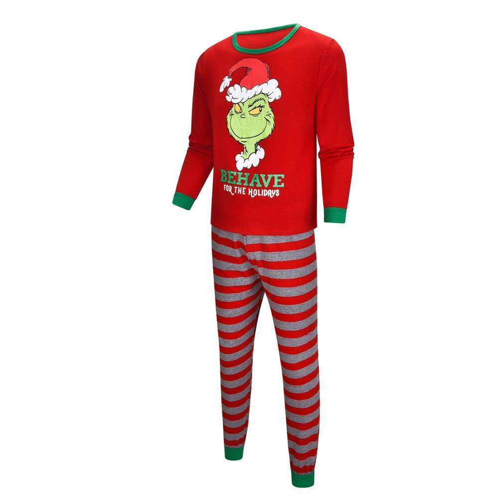LZH Winter Christmas Pajamas Long Sleeve Family Matching Clothes Casual Family Outfits Sets Fashion Warm Christmas Costume 201128