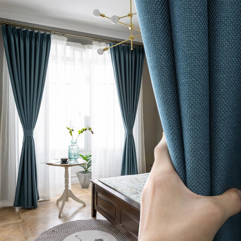300cm Height Pure Color Window Blinds Blackout Curtain Thickened Shading Cutains For Living Room Bedroom Luxury, Blue
300cm Height Pure Color Window Blinds Blackout Curtain Thickened Shading Cutains For Living Room Bedroom Luxury, Blue