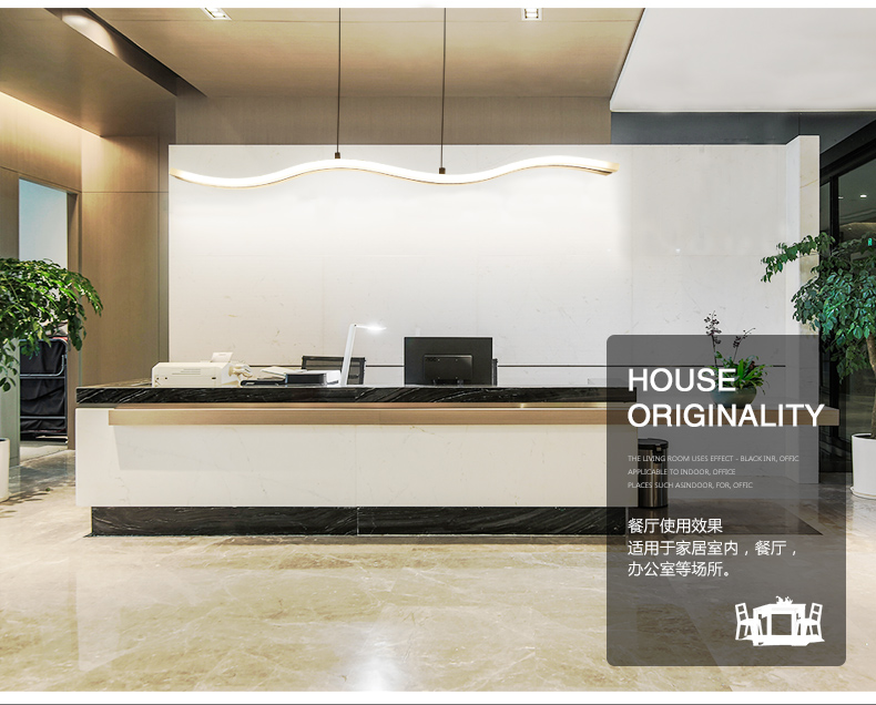 modern creative Pendant Lamps fashion LED living bedroom dining room wavy acrylic Chandelier 90 260 v