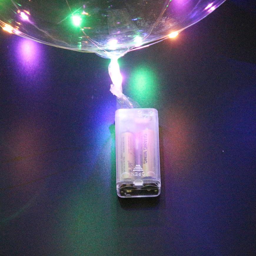 18 inch Handle Led Balloon Party Decoration Luminous Transparent Helium Bobo Ballons Wedding Birthday Kids Light Gift Whole27173585318