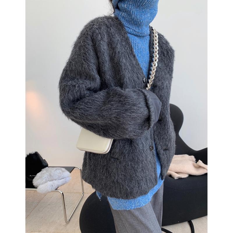 Winter' new Korean version of the fashionable profile Mahai wool coat warm loose show thin hair coat girl, Gray
Winter' new Korean version of the fashionable profile Mahai wool coat warm loose show thin hair coat girl, Gray