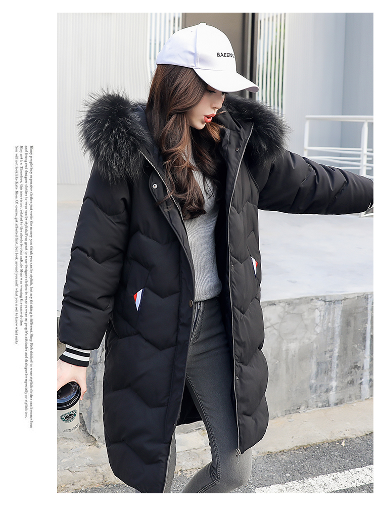 winter women hooded coat fur collar thicken warm long jacket female plus size outerwear parka ladies chaqueta feminino 201019