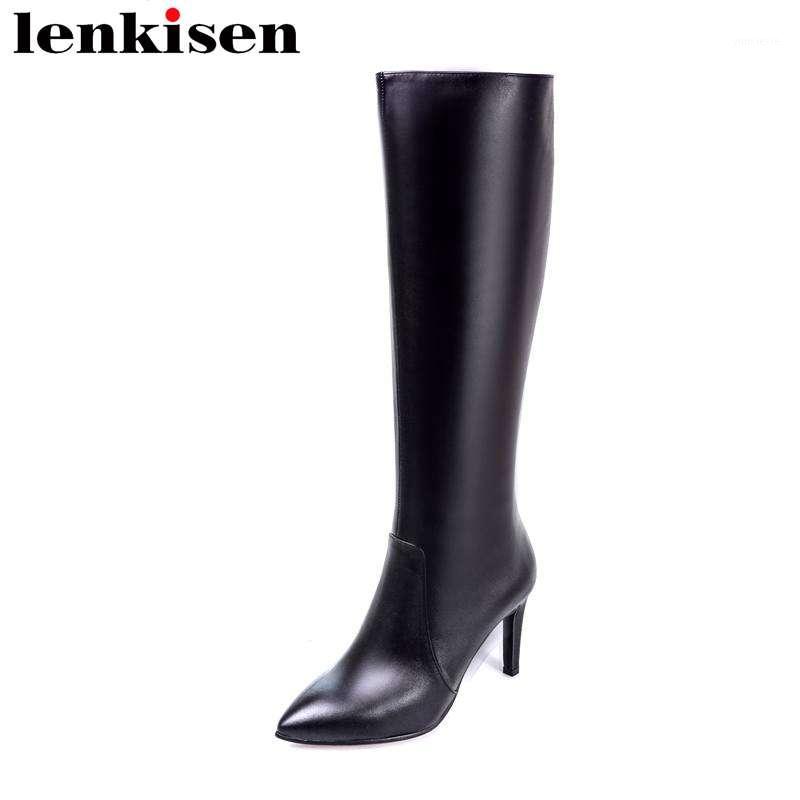 Lenkisen zip pointed toe super high heels patchwork cow leather winter thigh high boots big size runway sexy woman shoes L5f71, Black
Lenkisen zip pointed toe super high heels patchwork cow leather winter thigh high boots big size runway sexy woman shoes L5f71, Black