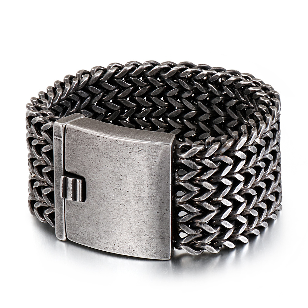 12/30MM Wide Chain Bracelet Men Vintage Black Stainless Steel Mens Bracelets & Bangles Massive Biker Jewelry For Man Dropship Y1218
12/30MM Wide Chain Bracelet Men Vintage Black Stainless Steel Mens Bracelets & Bangles Massive Biker Jewelry For Man Dropship Y1218