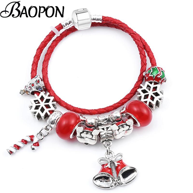 BAOPON Xmas Git Red Leather Chain Charm Bracelets With Snowflake Beads Bracelets Bangles For Women Kids Xmas Gift 2021 New
BAOPON Xmas Git Red Leather Chain Charm Bracelets With Snowflake Beads Bracelets Bangles For Women Kids Xmas Gift 2021 New
