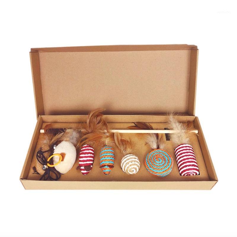 7pcs Box Lovely Kitten Cat Teaser Suit Interactive Toy Rod With Bell Feather Play Fun Toy Mouse Toys Pet Supplies Fairy Stick1
7pcs Box Lovely Kitten Cat Teaser Suit Interactive Toy Rod With Bell Feather Play Fun Toy Mouse Toys Pet Supplies Fairy Stick1