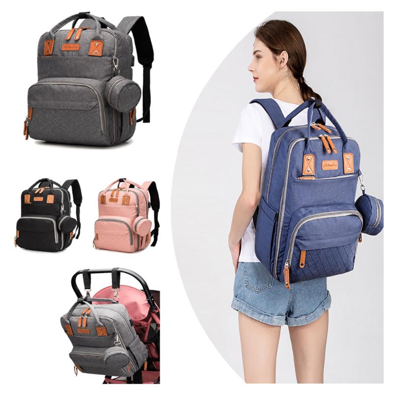 Mommy Multi-function Waterproof Usb Diaper Bag Travel Organizer Bags Large Fashion Backpack With Changing Pad Polyester Zipper, Shishanglan
Mommy Multi-function Waterproof Usb Diaper Bag Travel Organizer Bags Large Fashion Backpack With Changing Pad Polyester Zipper, Shishanglan
